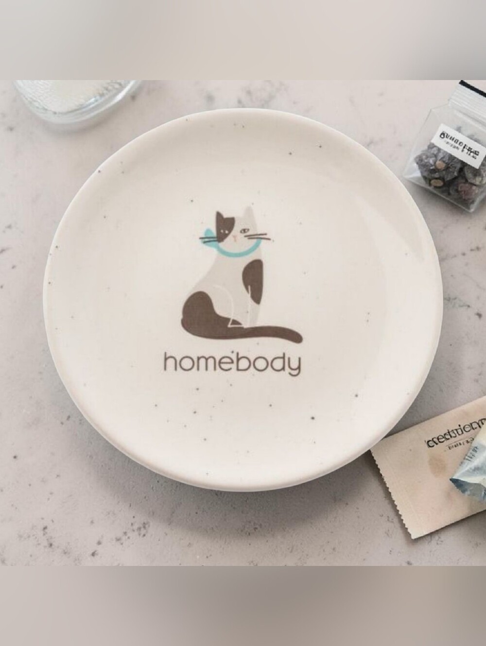 "Homebody" Kitty Cat Reese Ceramic Trinket Ceramic Dish Tray 😸 New In Box - Picture 2 of 10